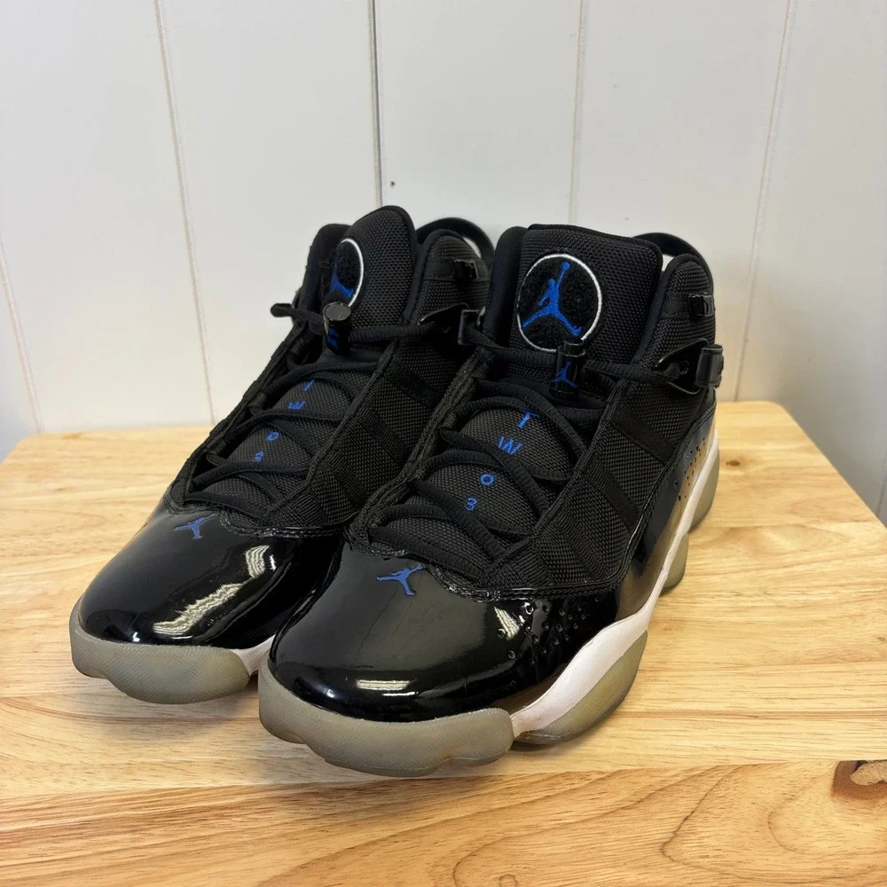Jordan 6 Rings Basketball Shoes Men Size 9.5 Varsity Royal Space Jam 322992-006